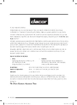 Предварительный просмотр 6 страницы Dacor Contemporary DOP48C86D Series User Manual