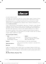 Предварительный просмотр 114 страницы Dacor Contemporary DOP48C86D Series User Manual