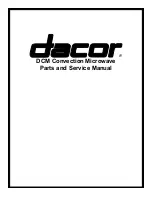 Dacor DCM24B Service Manual предпросмотр