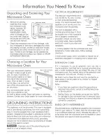 Preview for 5 page of Dacor DCM24B Use And Care Manual