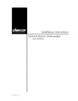 Dacor DDWF24S Installation Instructions Manual предпросмотр