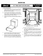 Preview for 2 page of Dacor DDWF24S Planning Manual