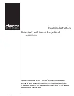 Dacor DH3006 Installation Instructions Manual предпросмотр