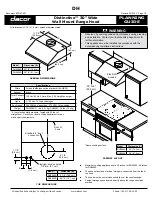 Dacor DH3606 Planning Manual предпросмотр