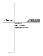 Dacor DH48U790LS/DA Installation Instructions Manual предпросмотр