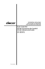 Preview for 1 page of Dacor DHD-D0000CS/DA Installation Instructions Manual