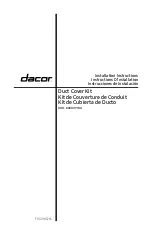 Dacor DHD-D0000IS/DA Installation Instructions Manual preview