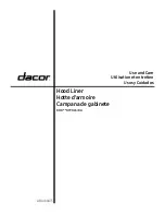 Dacor DHD U790DA Series Use And Care Manual preview