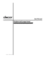 Dacor DHD30 Series User Manual preview