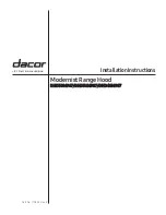 Preview for 1 page of Dacor DHD30M967 Installation Instructions Manual