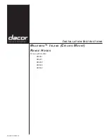 Dacor DHI361 Installation Instructions Manual preview