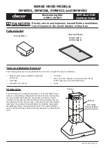 Dacor DHW301 Installation Instructions preview