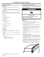 Preview for 4 page of Dacor Discovery DIF48BIWS Installation Instructions Manual