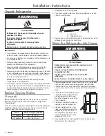 Preview for 10 page of Dacor Discovery DIF48BIWS Installation Instructions Manual