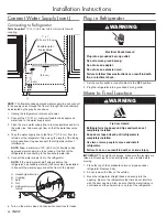 Preview for 12 page of Dacor Discovery DIF48BIWS Installation Instructions Manual