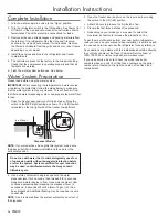 Preview for 16 page of Dacor Discovery DIF48BIWS Installation Instructions Manual