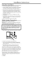 Preview for 20 page of Dacor DISCOVERY DYF42BNDI Installation Instructions Manual