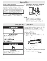 Preview for 5 page of Dacor DISCOVERY DYF48BNDI Use And Care Manual