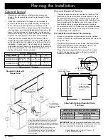 Предварительный просмотр 8 страницы Dacor Discovery DYRP48DSNGH Installation Instructions Manual