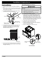 Предварительный просмотр 18 страницы Dacor Discovery DYRP48DSNGH Installation Instructions Manual