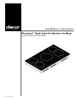 Preview for 1 page of Dacor Discovery DYTT305N Installation Instructions Manual