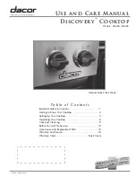 Dacor Discovery EG366 User And Care Manual preview