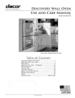 Dacor Discovery EO Series Use And Care Manual preview