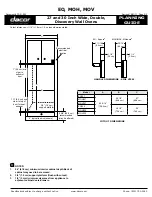 Предварительный просмотр 2 страницы Dacor Discovery EO227 Planning Manual