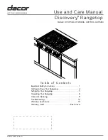 Dacor Discovery HRTP486 Use And Care Manual preview