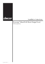 Preview for 1 page of Dacor Discovery PHW Series Installation Instructions Manual