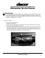 Preview for 3 page of Dacor Dishwasher Service Manual