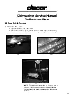 Preview for 15 page of Dacor Dishwasher Service Manual