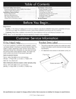 Preview for 2 page of Dacor Distinctive DCT305 Installation Instructions Manual