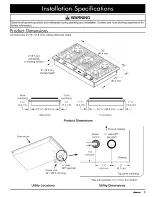 Предварительный просмотр 5 страницы Dacor Distinctive DCT365 Installation Instructions Manual