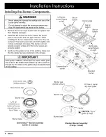 Предварительный просмотр 10 страницы Dacor Distinctive DCT365 Installation Instructions Manual