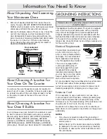 Preview for 5 page of Dacor Distinctive DMW2420S Use & Care Manual