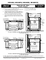 Предварительный просмотр 4 страницы Dacor Distinctive DR30E Planning Manual