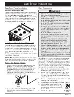 Preview for 15 page of Dacor Distinctive DR30GS/LP Installation Instructions Manual