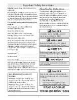 Preview for 3 page of Dacor Distinctive DTF364SIWS User Manual