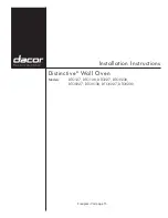 Dacor Distinctive DTO127 Installation Instructions Manual предпросмотр