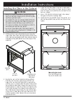 Предварительный просмотр 14 страницы Dacor Distinctive DTO127 Installation Instructions Manual