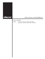 Предварительный просмотр 17 страницы Dacor Distinctive DTO127 Installation Instructions Manual