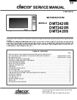 Dacor DMT2420B Service Manual предпросмотр