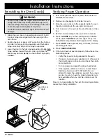 Предварительный просмотр 12 страницы Dacor DO130 Installation Instructions Manual