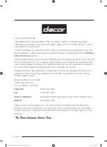 Preview for 2 page of Dacor DOC30M977D Series User Manual