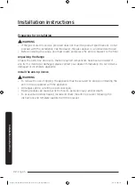 Preview for 32 page of Dacor DOP36M96GLM Installation Instructions Manual