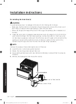 Preview for 42 page of Dacor DOP36M96GLM Installation Instructions Manual