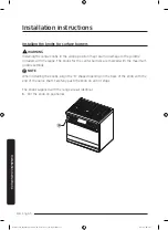 Preview for 44 page of Dacor DOP36M96GLM Installation Instructions Manual