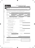 Preview for 103 page of Dacor DOP36M96GLM Installation Instructions Manual