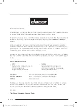 Предварительный просмотр 6 страницы Dacor DOP48C96D Series User Manual